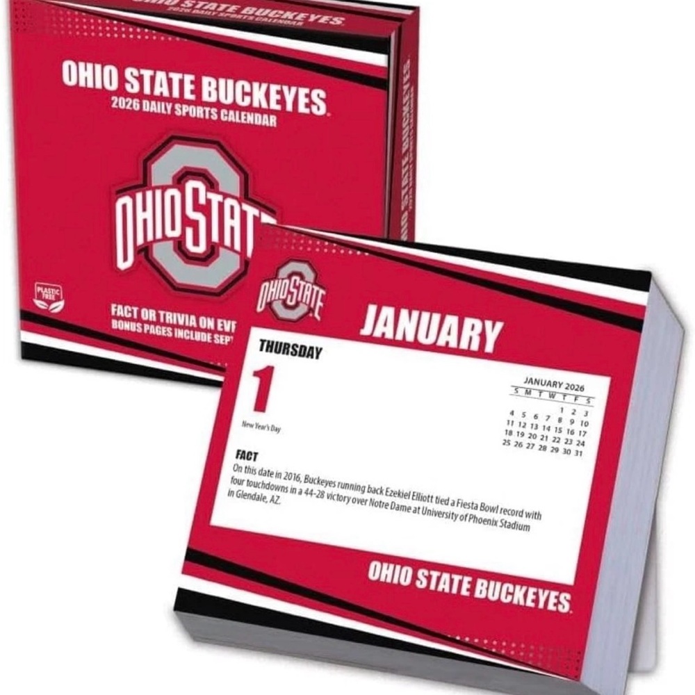 2026 Daily Sports Calendar - Red